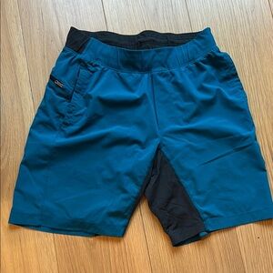 Lululemon Athletica Blue and Black Athletic Shorts